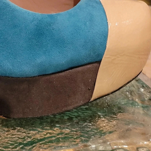 Vince Camuto Jorgie Platform Heel Suede Patent Leather Wmns 10 - Picture 11 of 15